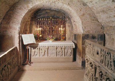 Sarcophagus of Mary Magdalene in the Crypt by Unbekannt Unbekannt